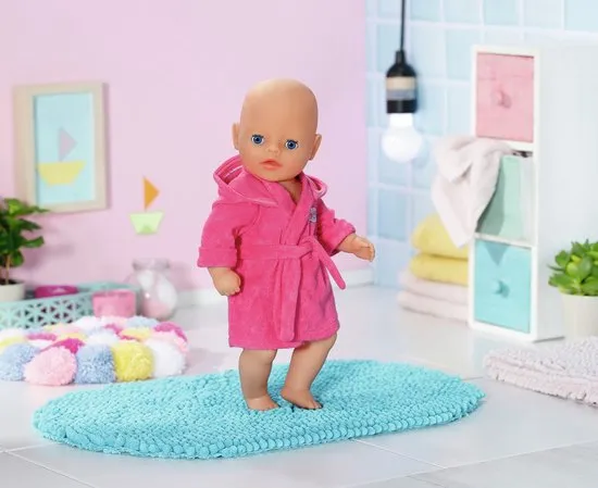 rijst Paleis Iedereen Baby Born Badjas Roze - Poppenkleding 36 cm Prijzen Vergelijken