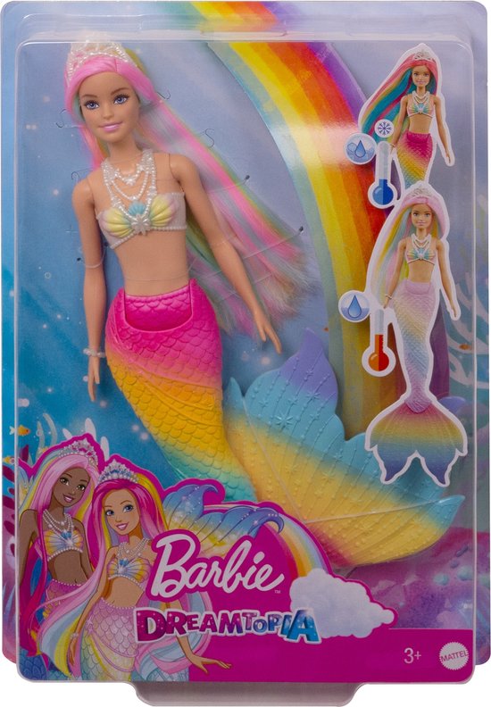 patroon Voorbijgaand Tijd Barbie Dreamtopia Regenboogmagie - Zeemeerminpop Prijzen Vergelijken