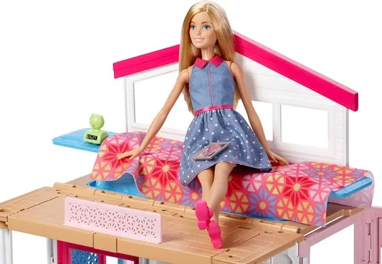 Keer terug Succes schouder Barbiehuis met 2 verdiepingen + bonus Barbiepop | Prijzen Vergelijken