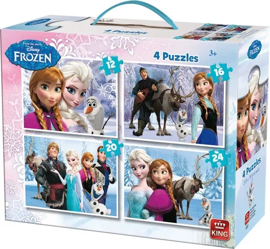 Schiereiland erosie Raffinaderij Disney 4-in-1 Puzzle Frozen | Prijzen Vergelijken | King