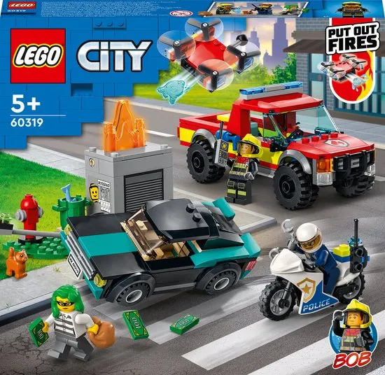 metalen Niet verwacht Schijn LEGO City Brandweer & Politie Achtervolging - 60319 | Prijzen Vergelijken