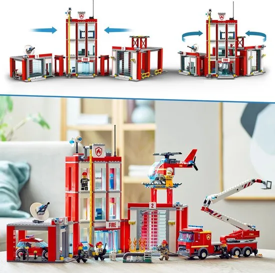 Overtreding Ongeautoriseerd Rode datum LEGO City Brandweerkazerne Hoofdkwartier - Prijzen Vergelijken | 77944
