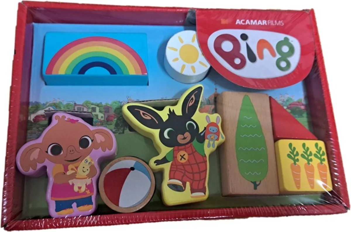 Bing 8 houten blokken - Vanaf 2 jaar speelgoed