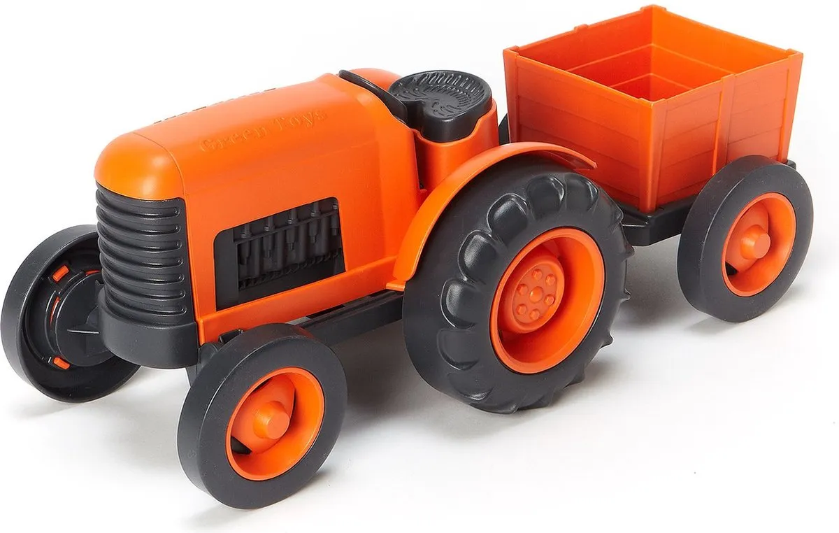 Green Toys tractor oranje speelgoed