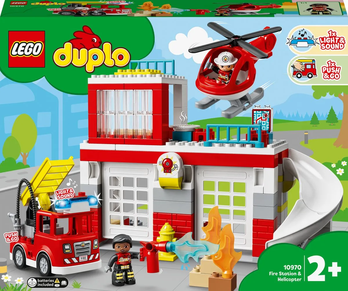 LEGO DUPLO Brandweerkazerne & Helikopter - 10970 speelgoed