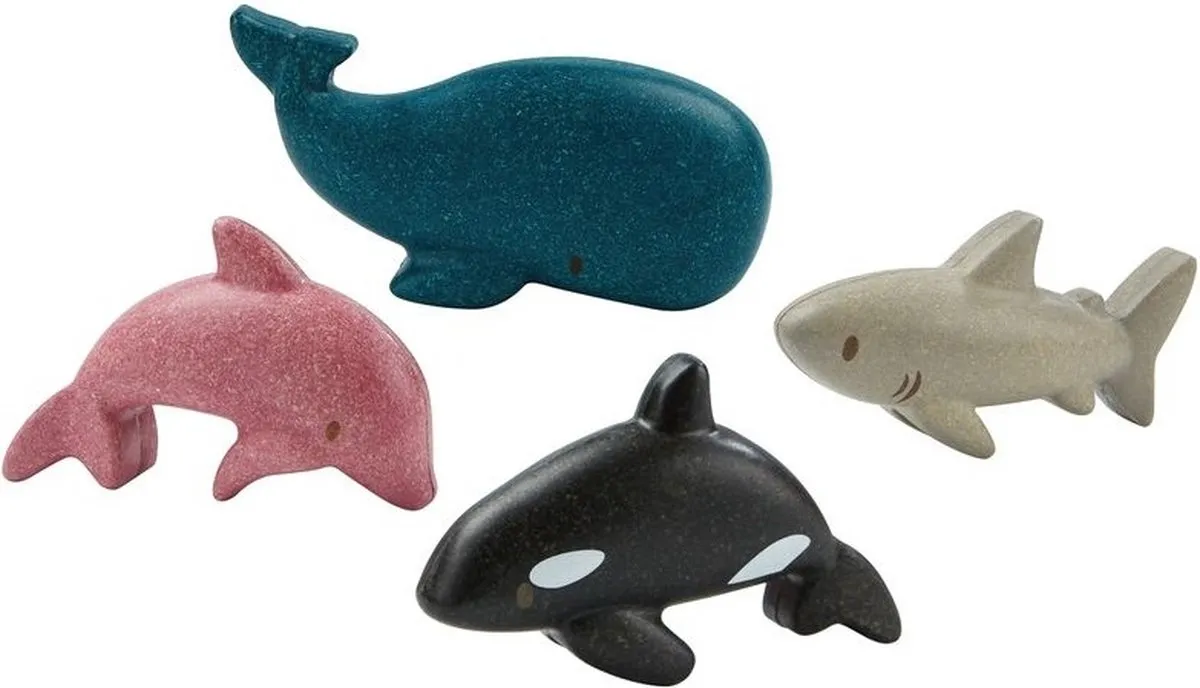 PlanToys Houten Speelgoed Zeedieren set speelgoed