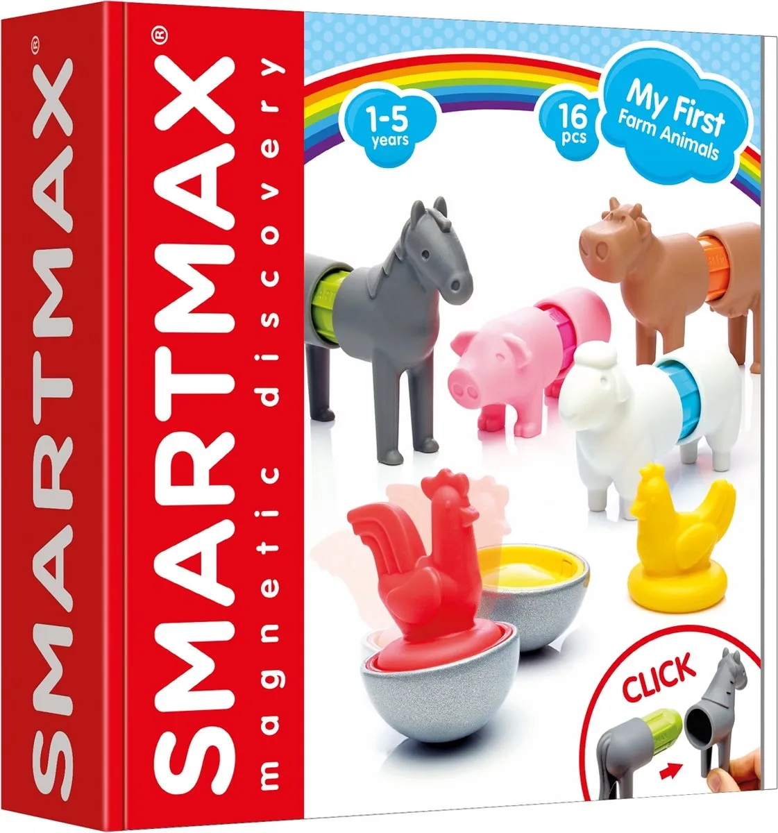 SmartMax My First Farm Animals - Magnetisch Constructiespeelgoed speelgoed