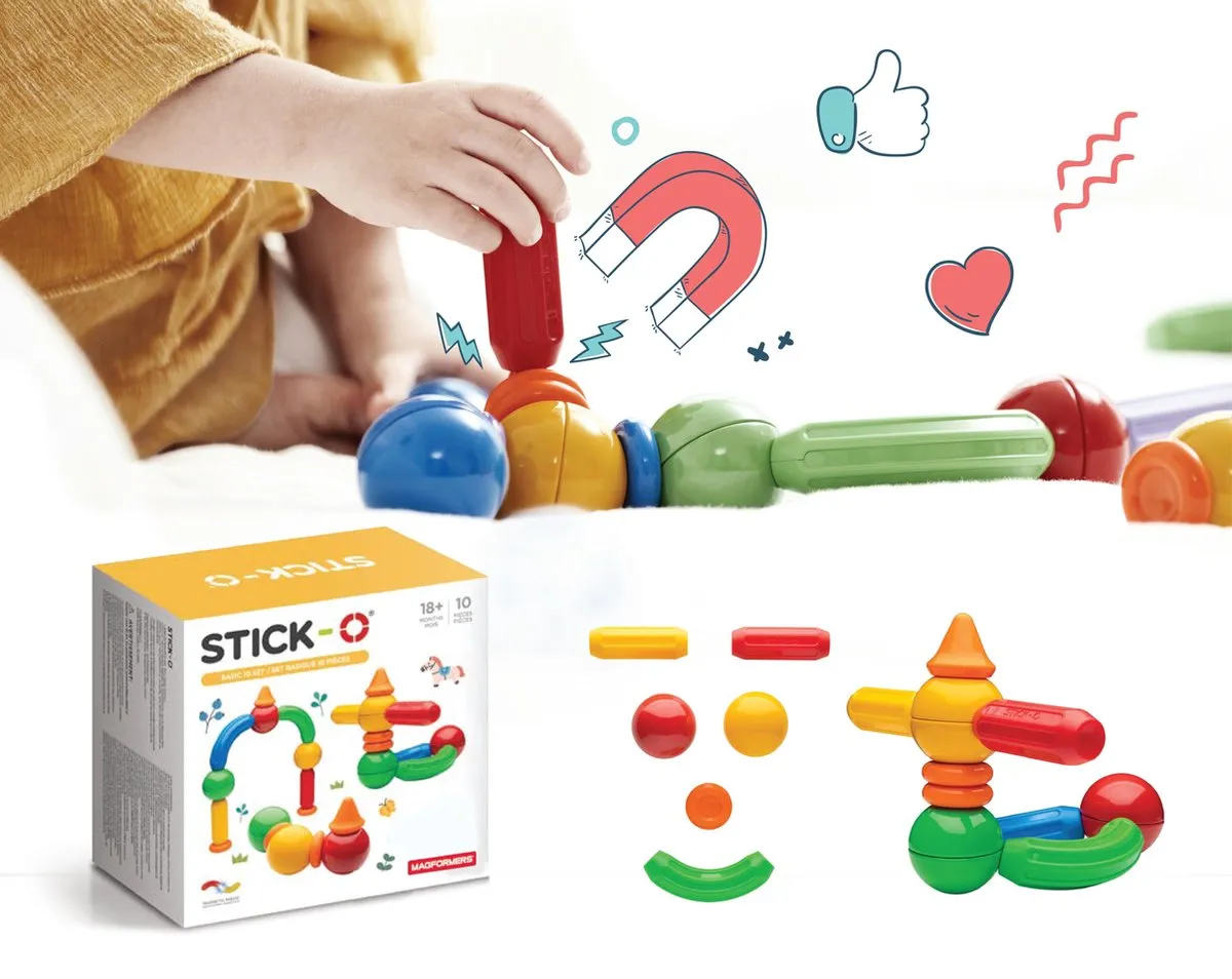 Magnetisch speelgoed, eenvoudig bouwspeelgoed voor